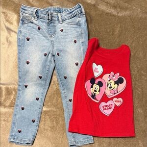Disney Minnie & Mickey set - 4T